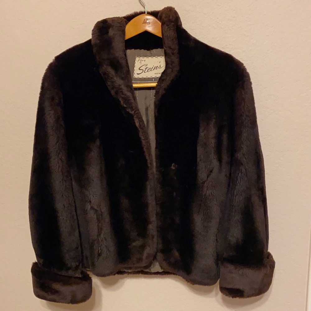 Women's Elegant Black Teddy Jacket